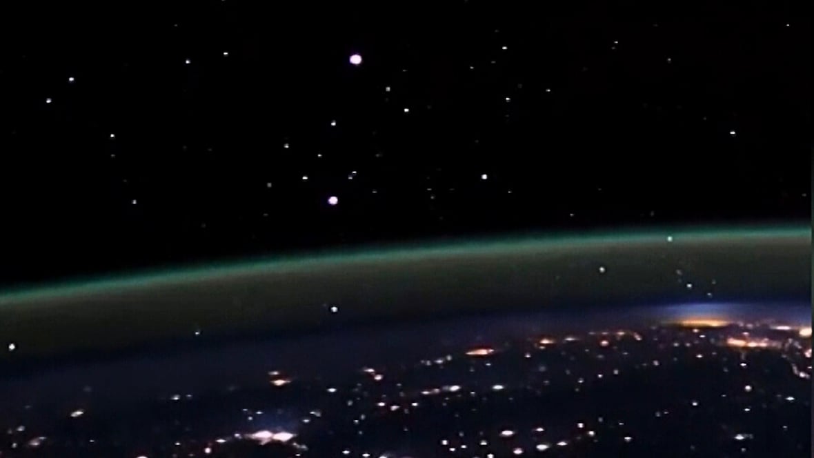 #TheMoment an astronaut captured ‘cosmic fireflies’ on video