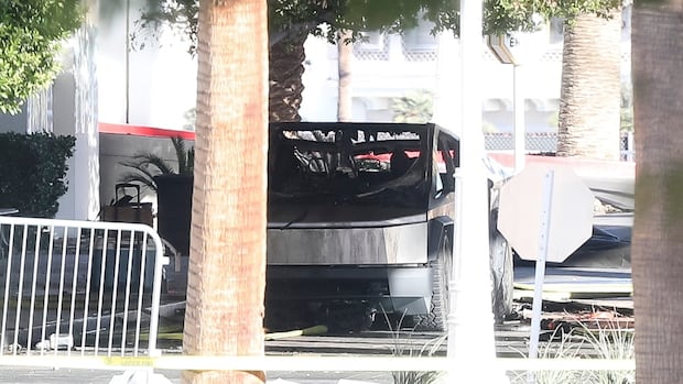 1 dead after Tesla Cybertruck explodes, catches fire outside Trump hotel in Las Vegas