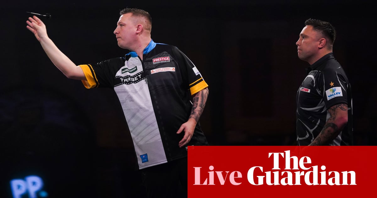 PDC World Darts Championship quarter-finals: Chris Dobey v Gerwyn Price – live | Darts