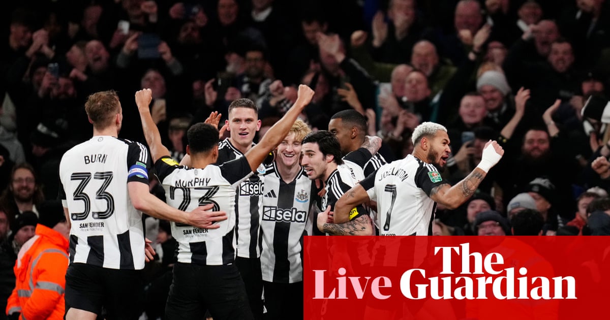 Arsenal v Newcastle United: Carabao Cup semi-final, first leg – live | Carabao Cup