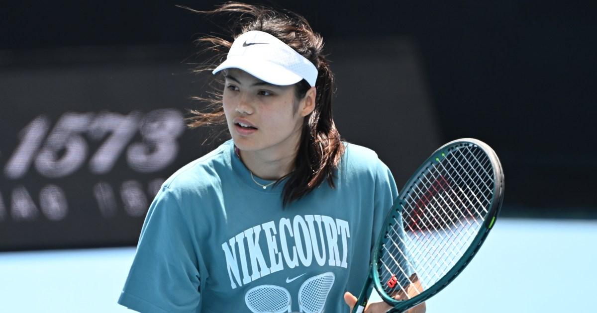 When does Emma Raducanu play at the Australian Open? Start time for first match