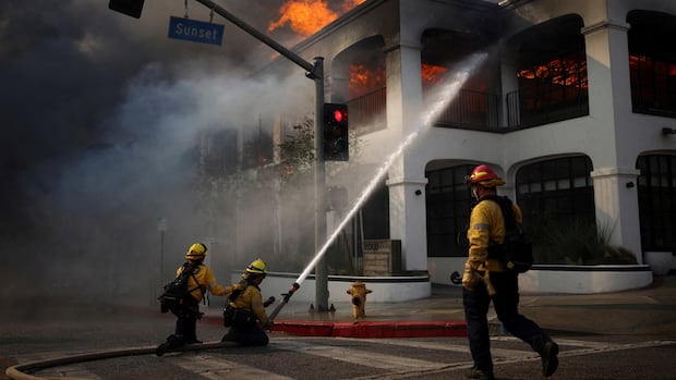 IN PHOTOS | Los Angeles-area landmarks before and after the wildfires