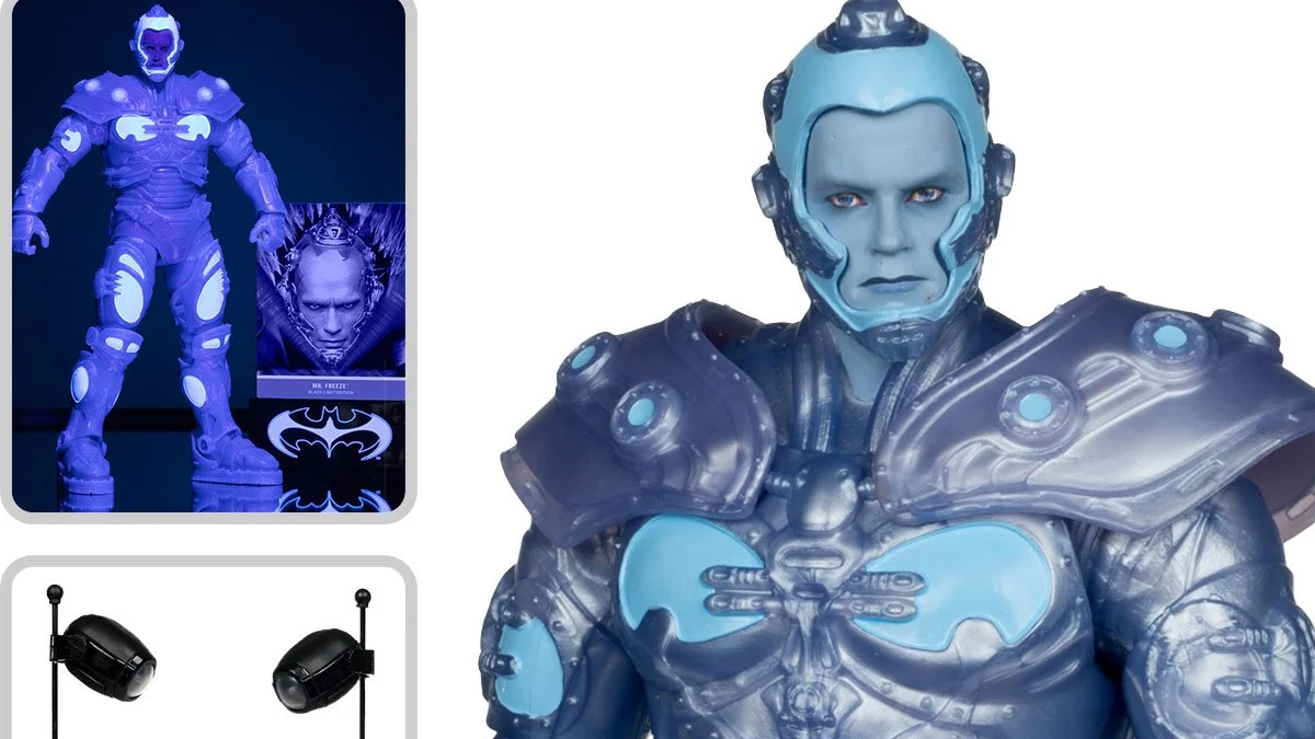 McFarlane Black Light Batman & Robin Mr. Freeze Figure Drops As An Exclusive